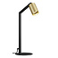 Lampe de table Tabor 1L GU10 (excl) noir + or brossé