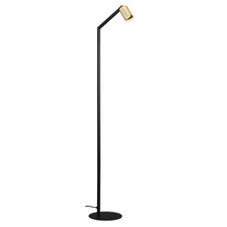Lámpara de pie Tabor Fantasia GU10 negro y oro cepillado