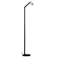 Fantasia Fantasia Tabor Stehleuchte mit GU10-Fassung (exkl.), schwarz und gebürstetes Gold, Aluminium, Höhe 135 cm