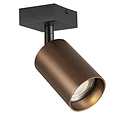 Tabora 1L GU10 (excl) black + brushed bronze, spot