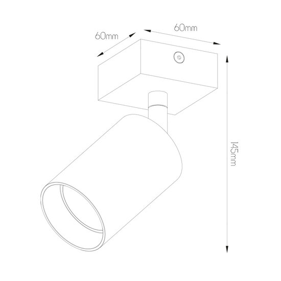 Tabora 1L GU10 (exkl.) Schwarz + gebürstete Bronze, Spot