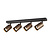 Tabora 4L GU10 (exkl.) Schwarz + gebürstete Bronze, Spot