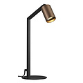 Fantasia Fantasia Tabora table lamp with GU10 fitting (bulb not included), aluminium, black and brushed bronze, height 427 mm