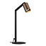 Tabora 1L tafellamp GU10 (excl) zwart + geborsteld brons