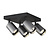 Fantasia Fantasia Tabore 4L quadratischer Aufbaustrahler GU10 schwarz/Stahl