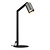 Lampe de table Tabore 1L GU10 (excl) noir + acier brossé