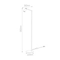 Lampadaire Tabore 1L GU10 (excl) noir + acier brossé