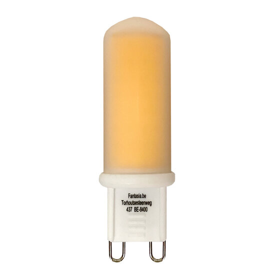 Fantasia Fantasia G9 LED bulb, 4.3 watts, 480 lumen, 2700 kelvin warm white, dimmable, white plastic