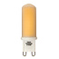 Fantasia Fantasia G9 LED bulb, 4.3 watts, 480 lumen, 2700 kelvin warm white, dimmable, white plastic