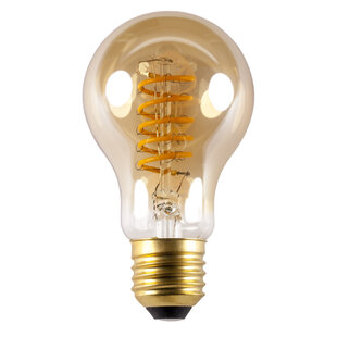 E27 LED Spiral A55 5W Amber 2200K Dimmable