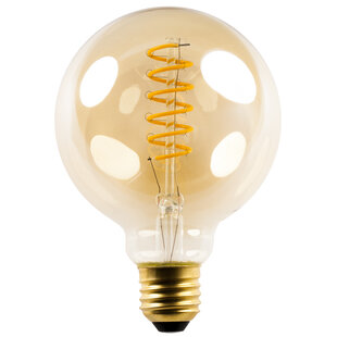 E27 LED Globe Spiral G95 5W Amber 2200K Dimmable