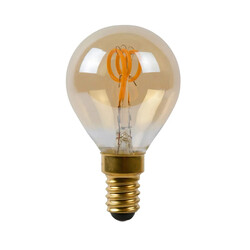 Lampe Boule LED E14 Spirale G45 3W Ambre 2200K Dimmable