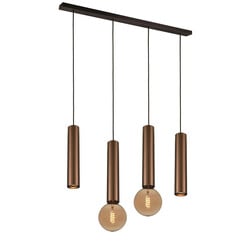 Taboo pendant lamp 4-light GU10/E27 dimmable black brushed bronze