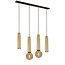 Taboro 4L hanglamp 2xGU10 (excl) 2xE27 (excl) zwart + geborsteld goud