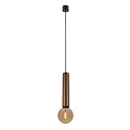 Fantasia Fantasia Tabora Pendelleuchte, Aluminium, schwarz/gebürstete Bronze, E27 (exkl.), Ø 56 mm, Kabellänge 184 cm, IP20