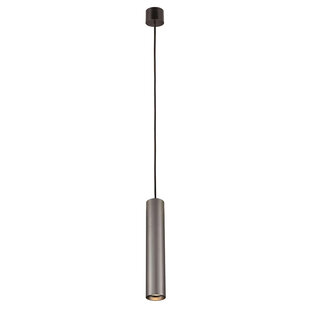 Tabore pendant lamp cylinder GU10 (excl) black + brushed steel