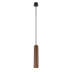 Fantasia Tabora hanglamp koker GU10 zwart/geborsteld brons