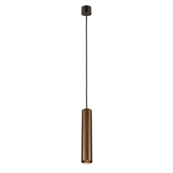 Lampe à suspension Tabora tube GU10 (excl) noir + bronze brossé