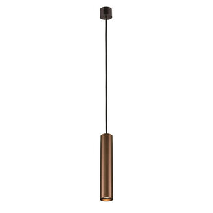 Fantasia Tabora hanglamp koker GU10 zwart/geborsteld brons