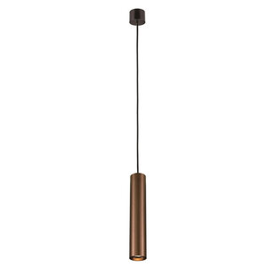 Tabora lámpara colgante tubo GU10 (excl) negro + bronce cepillado