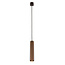 Fantasia Fantasia Tabora pendant lamp tube GU10 (excl) black + brushed bronze, aluminium, Ø56 mm, length 1840 mm, IP20