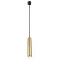 Fantasia Fantasia Tabor pendant lamp, GU10 (excl.), aluminium, black with brushed gold, Ø 56 mm, IP20