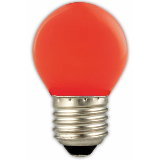 LED-Kugellampe Farbe E27 1W (blau, gelb, grün, orange, rot)