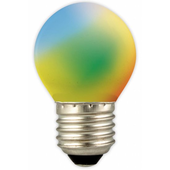 Gekleurde LED kogellamp E27 1W (blauw, geel, groen, oranje, rood)