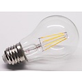 Fantasia bombilla LED de filamento, casquillo E27, 4W, blanco cálido 2700K, regulable, vidrio transparente