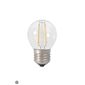 Fantasia LED kogellamp E14 G45 4W, helder glas met kooldraadeffect, 2700K warm wit licht, dimbaar