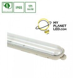 Éclairage étanche 1,2 m 38 W NW ou CW 6600 lm facile à connecter