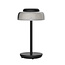 Fantasia Cyrus oplaadbare LED tafellamp, 3W 250 lumen, IP20, kunststof, zwart, incl. batterij