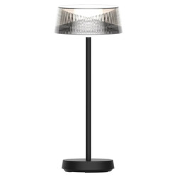 Fantasia Argia lampe de table LED rechargeable IP44 noire