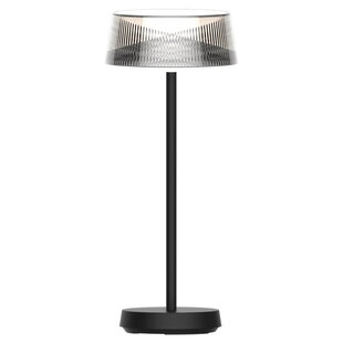 Black LED 2W 230Lm IP44, rechargeable, battery included, black