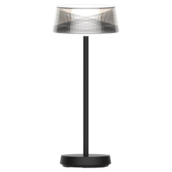 Fantasia Fantasia Argia lampe de table LED rechargeable, 2W 230 lumens, IP44 résistante aux éclaboussures, noire