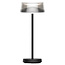 Fantasia Fantasia Argia lámpara de mesa LED recargable, 2W 230 lúmenes, IP44 resistente a salpicaduras, negra