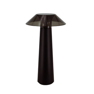 Lampe de table LED Fantasia FAR noire, rechargeable, 170 lm