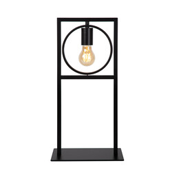 Lampe de table Suzy noire avec un design saisissant 1x E27