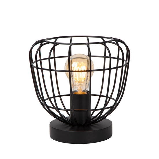 Lampe de table Felix avec structure en métal noir E27