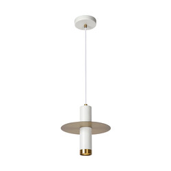 Celine white and brass hanging lamp suitable for bathroom GU10