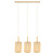 Suspension Carine longue beige 3x E27