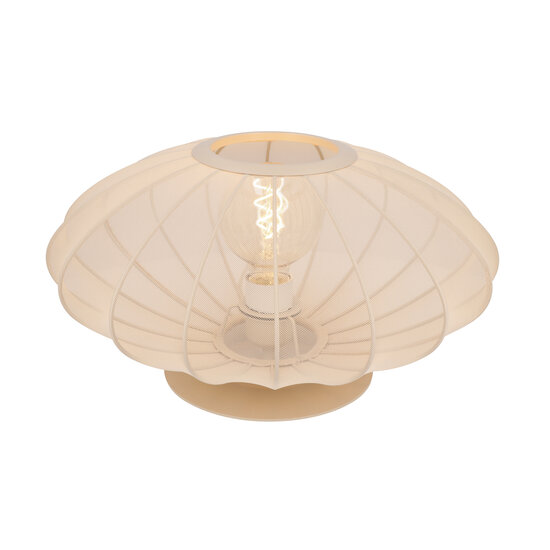 Carine beige table lamp metal E27