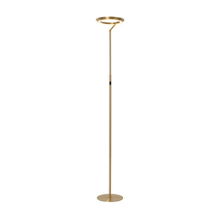 Lampadaire Carmelo laiton doré avec anneau 21W