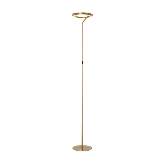 Lampadaire Carmelo laiton doré avec anneau 21W