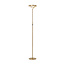Carmelo brass gold floor lamp with ring 21W