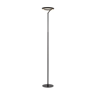 Carmelo schwarze Stehlampe mit Ring 21W