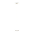 Carmelo white floor lamp with ring 21W