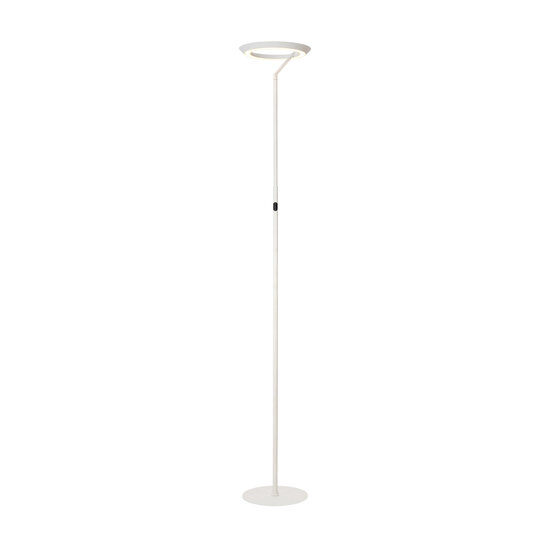 Lampadaire Carmelo blanc avec anneau 21W