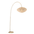 Lampe arc en métal beige Carine 1x E27