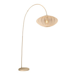 Carine beige arc lamp metal 1x E27